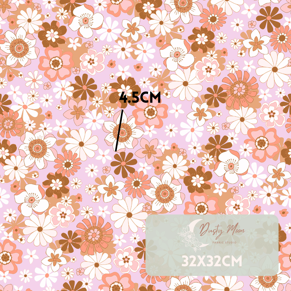 Retro Blooms Blush  | Pre Order 26th Dec - 29th Dec